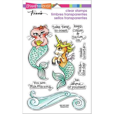 Stampendous Perfectly Clear Stamps - Mermaid Pals